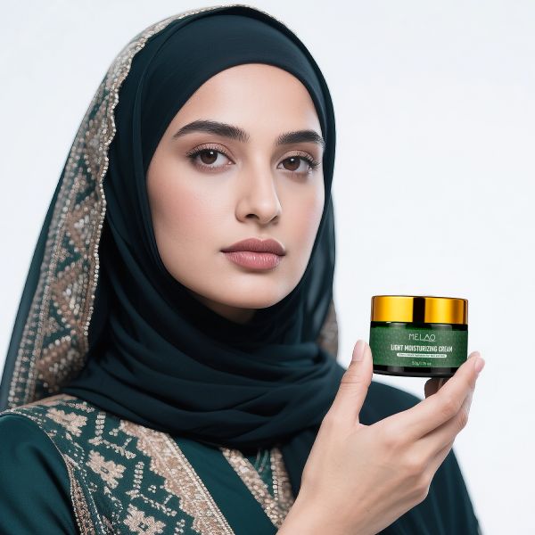 HALAL Light Moisturizer for Oily Skin Quickly Absorbed Light Lotion Formula Hot and Dry Weather Use Facial Moisturizing Cream