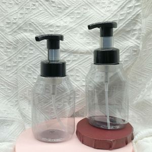 330ml Gray hand foaming plastic washing cleaning soap liquid bottles with black pump