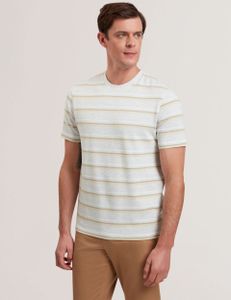 Short sleeve textured striped t-shirt