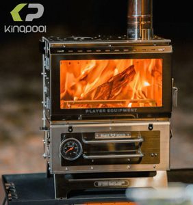 Kingpool Outdoor Multi-Function Oven Wood Burning Pellets Multi-User Outdoor Camping Gear Cooking Equipment