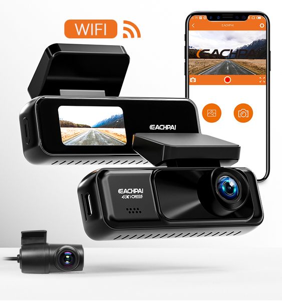 2560 x1440 QHD 1.47-inch OLED Screen 2K Dual Cameras Wifi V6 Novatek 96565 24H Parking monitor & Loop recording & G-Sensor