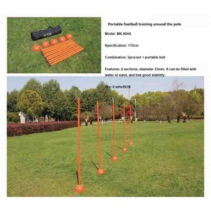 MK -894A Agility training poles for soccer Portable football training winding Rod