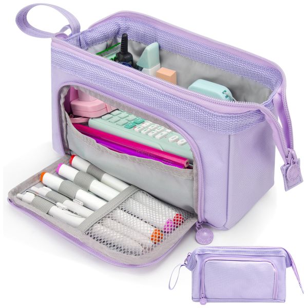 Custom Large Capacity Colored Storage Pouch Gift Pen Pencil Case Stationery Bag Holder For Classroom