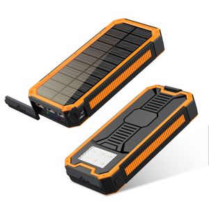 Free sample new product creative 2024 electronics OEM 20000mah Quick charge portable waterproof high capacity solar power bank