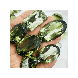 High Quality Natural Green Amethyst Loose Gemstone Cut Stone
