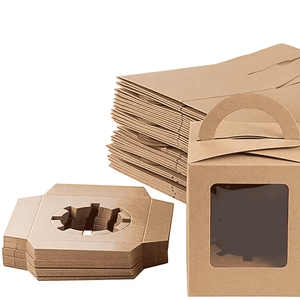 Cake Pastry Corrugated Paper Box with Handle