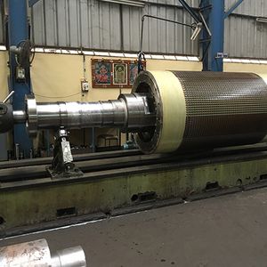 Large Motor/Generator Rotor Assembly with Shaft