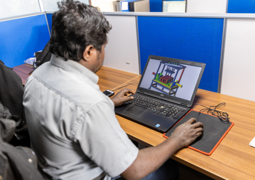 CAD design for a precision component or machine tool