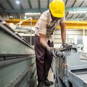 Machined or cast industrial component