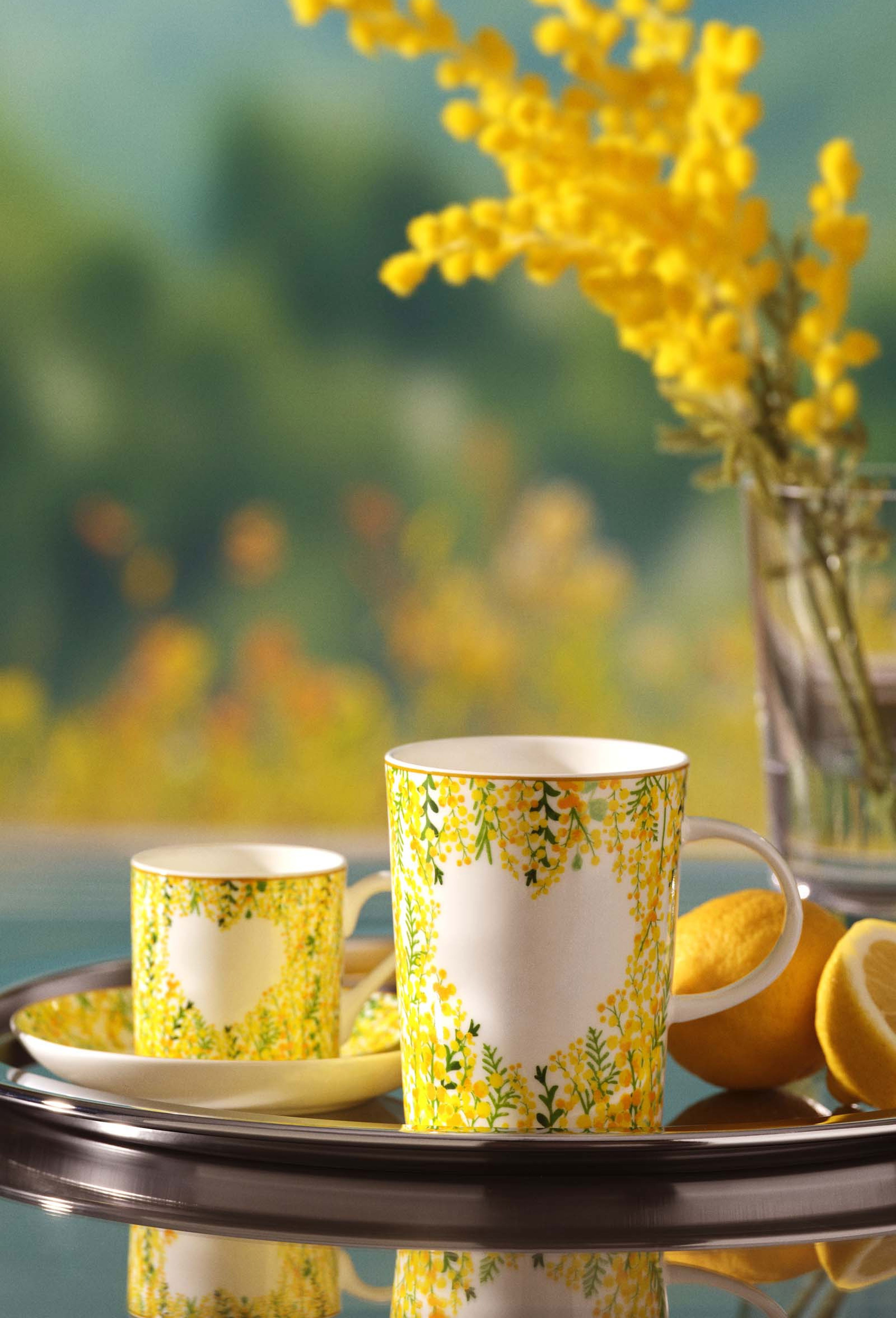 Mimoza Porselen Kupa