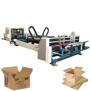 High-speed automatic carton box folder gluer packing machine