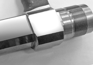 Precision-machined metal component