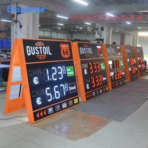 Fuel Station Pylon Price Sign Led Digital High Lighting Gas Price Sign Single/double Display Advertising Price Signage