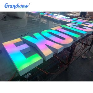 Outdoor/indoor 3D Letter LED Sign Smoke Shop Logo Acrylic Metal Channel Letter Advertising Sign