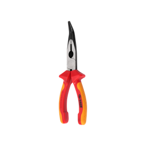 VDE injection molding type - dual color insulated curved nose pliers
