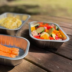Aluminium foil BBQ containers