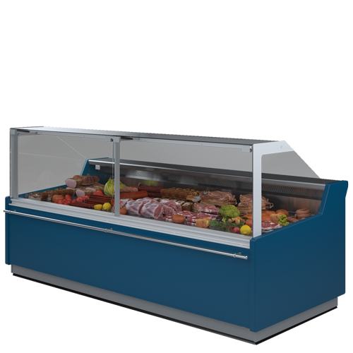 Refrigerated serve-over counters