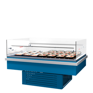 Wide islands for frozen food sales