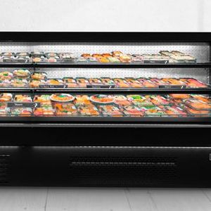 Plug-in semi-vertical multideck cabinet for Sushi