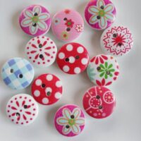 Sunrise Buttons Printed Shell Buttons