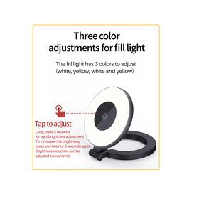 Wholesale LED High Power Selfie Ring Light Lamp Front & Back Phone for Tablet/Laptop Photographic Lighting