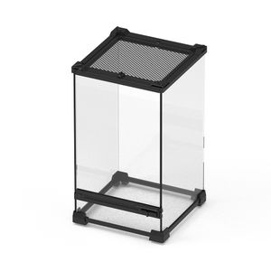 NOMOY PET new design single door glass reptile tank reptile terrarium display box with mesh top for arboreal reptiles