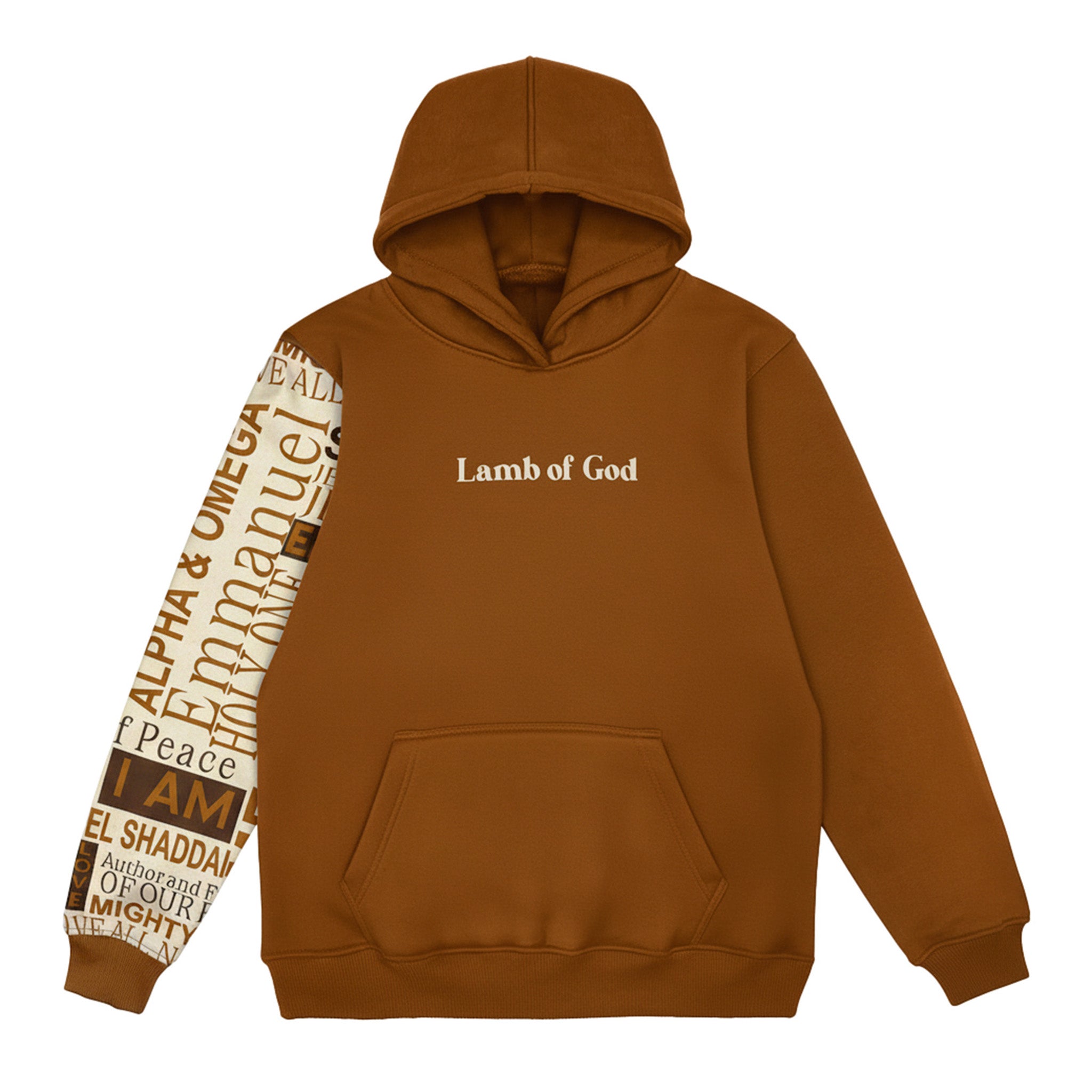 AOH - Modern Christian Apparel Lamb of God Hoodie- Orange