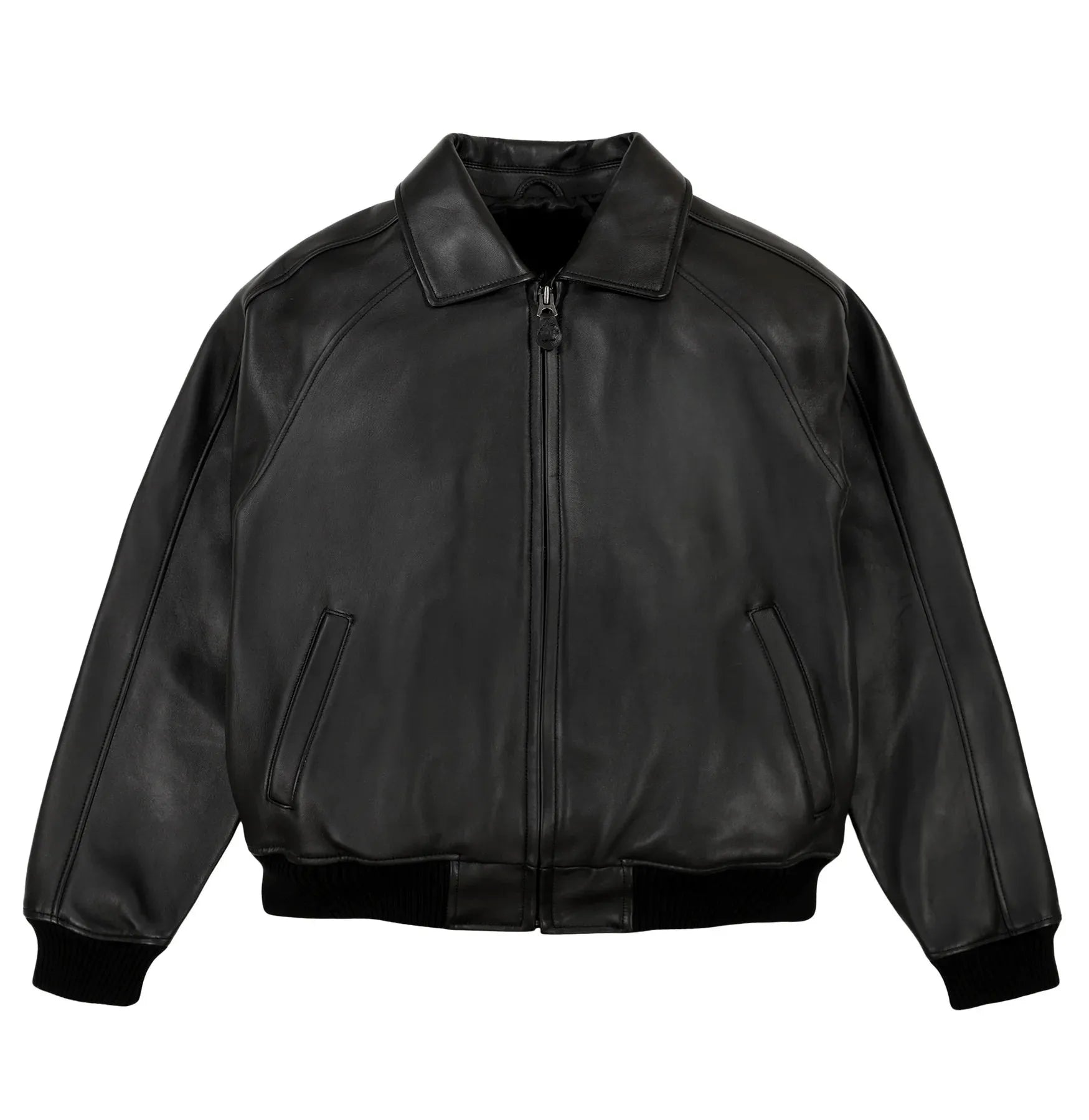 Wholesale All Black Avirex Leather Jacket