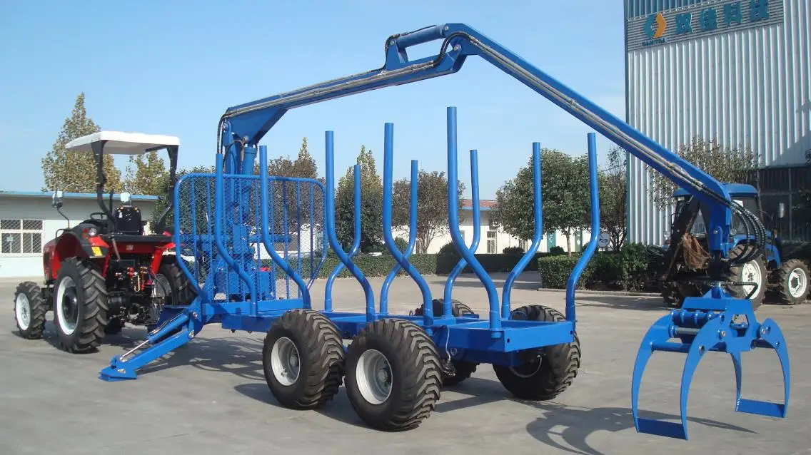 Shandong Sunco Agricultural Equipment Technology Co., Ltd. Log Trailer with Crane