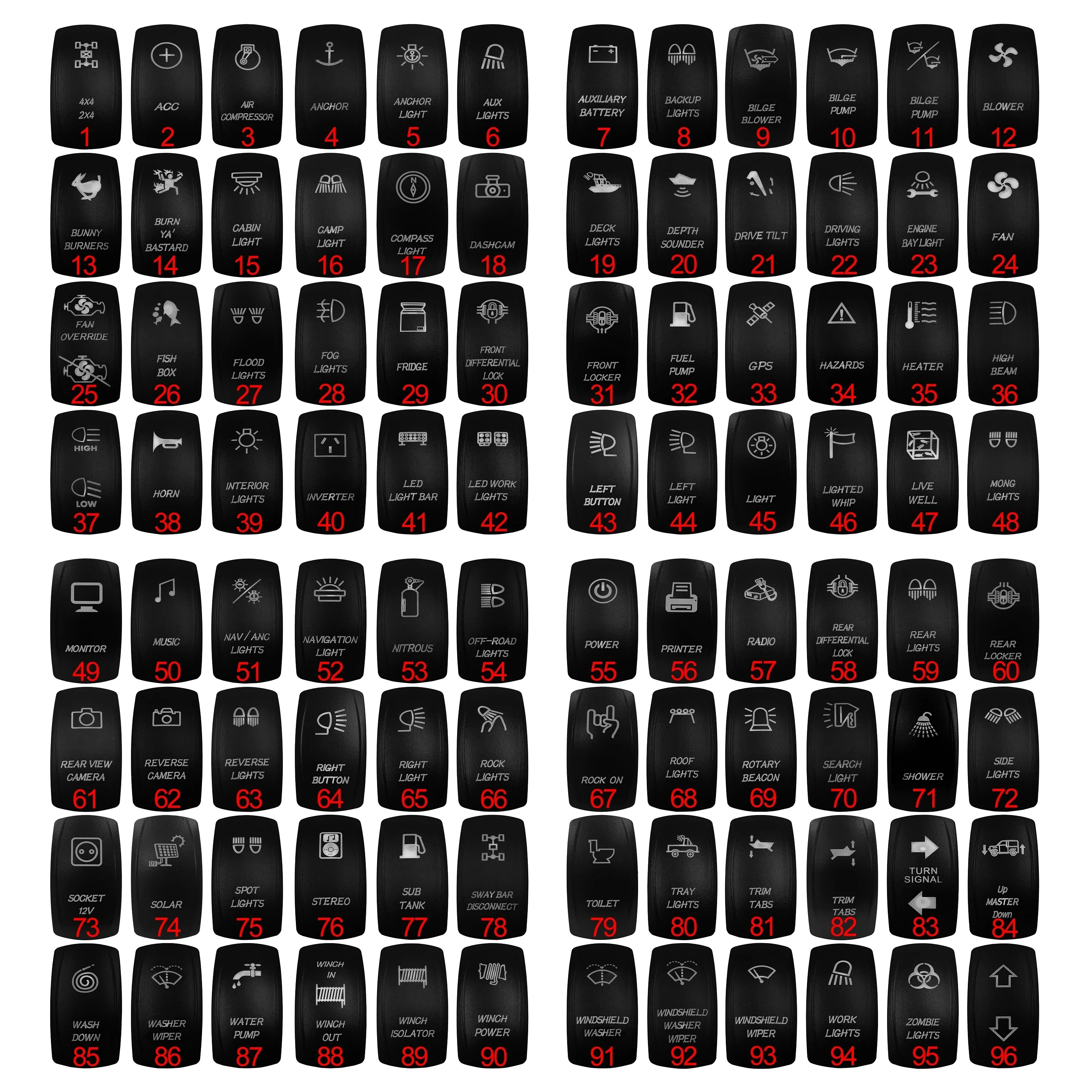 Guangdong Wattbons Electronic Technology Co., Ltd. Rocker switch panel