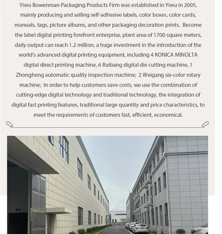 Yiwu Bowenman Packaging Products Firm(individual Business) packaging labels