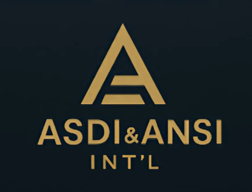 ASDI & ANSI INTERNATIONAL logo