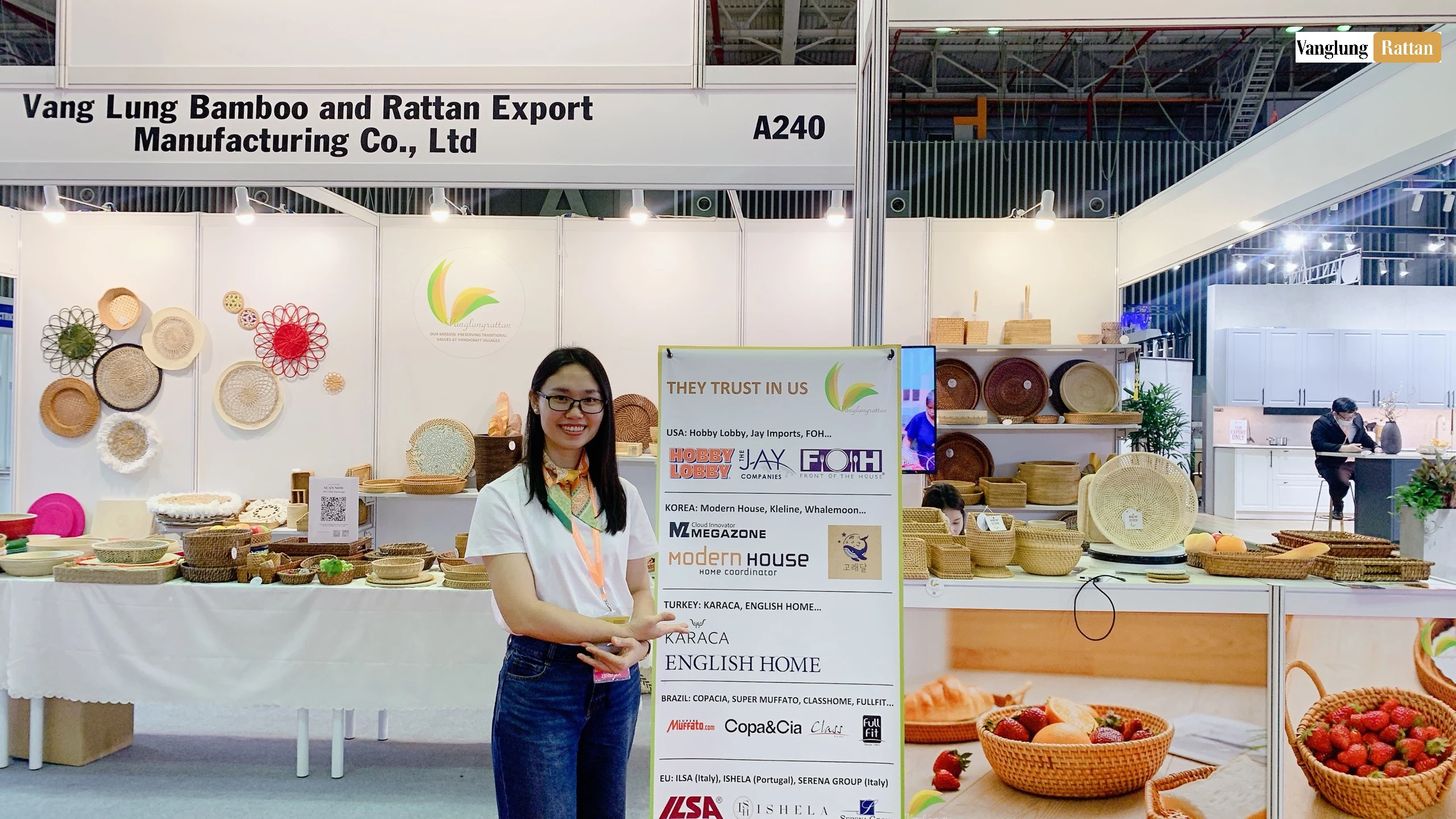 Vang Lung Bamboo Rattan Co., Ltd. Rattan Trays