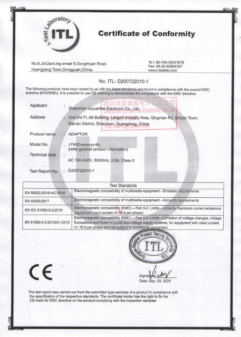 Shenzhen Juyuanhai Electronic Co., Ltd. Switching Power Supply