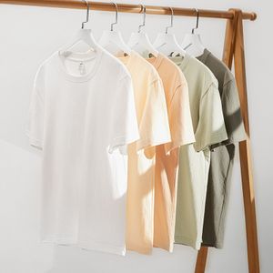 High Quality Heavy Weight Plain Oversized Drop Shoulder Tshirt Printing Embroidery Custom Blank 100% Cotton Men T Shirt
