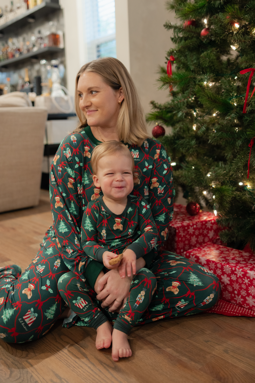 Lil Krew & Co Bear-y Christmas Women's Bamboo Two Piece Pajamas Set