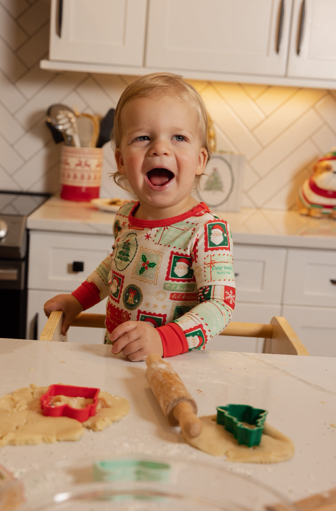 Lil Krew & Co Letters To Santa Two Piece Bamboo Pajamas