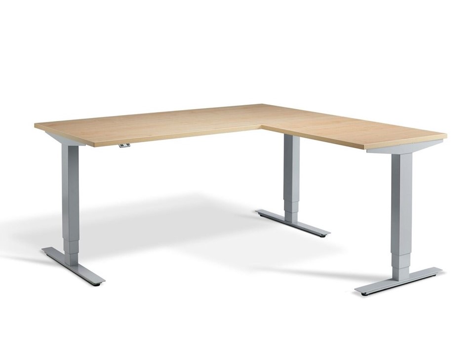 Office Furniture Scene Lavoro Advance Sit Stand Corner Desk