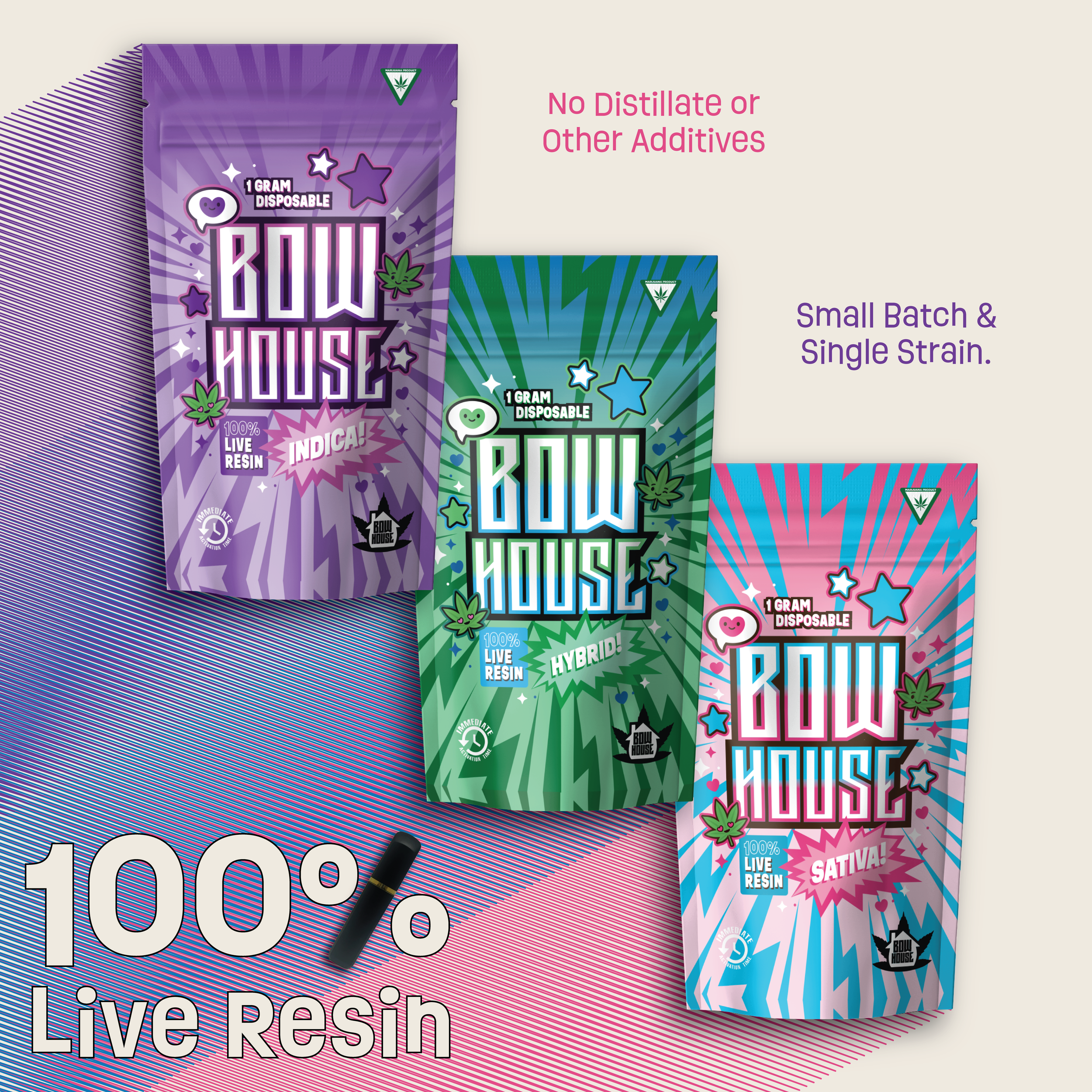 Bow House Live Resin Carts