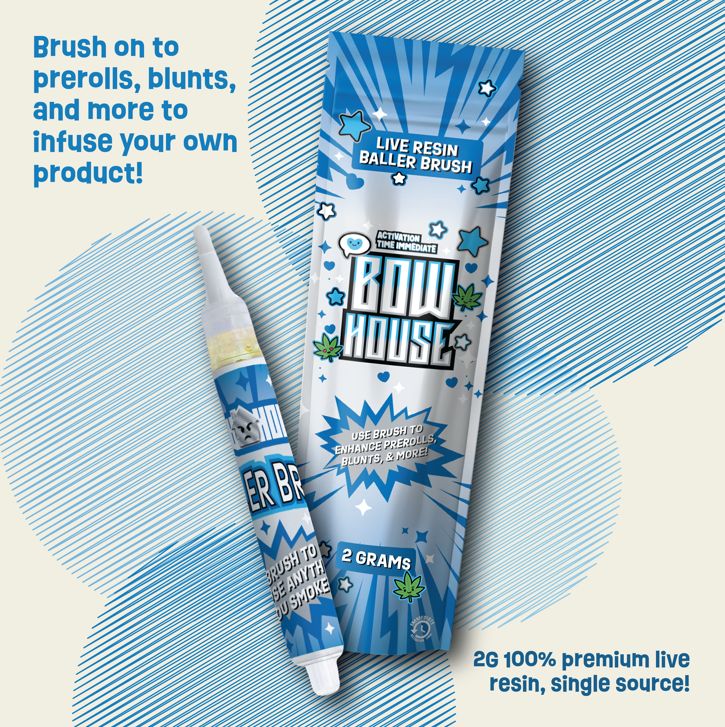 Bow House Baller Brushes (Live Resin Instant Infuser Brush)