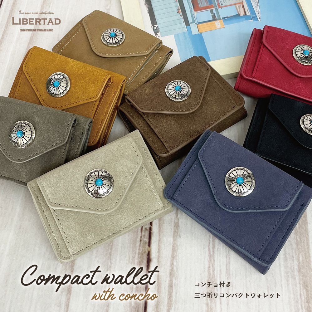 Alfer inc. Compact faux microsuede wallet