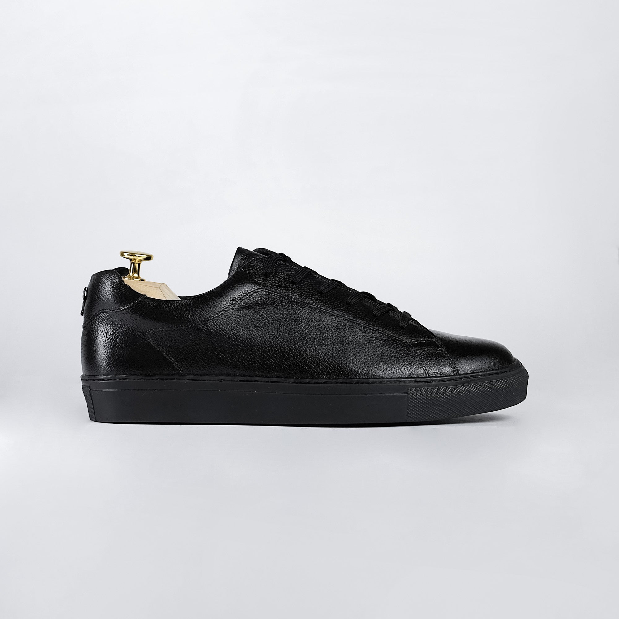 Piel Cuero Piel Cuero Black Genuine Leather Sneakers for Men | Premium Casual Shoes