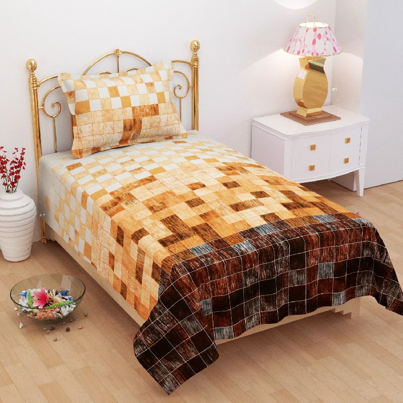 bedsheet manufacturer Bedsheet Flat Single Bed Glace Cotton.