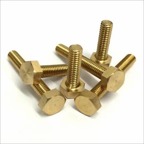 Siddheshwar Metal Hex Bolt Brass