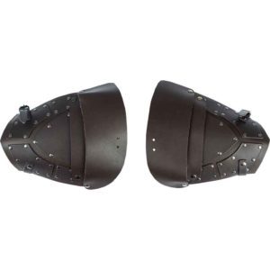 Medieval Collectibles Quintus Leather Pauldrons – Standard Version
