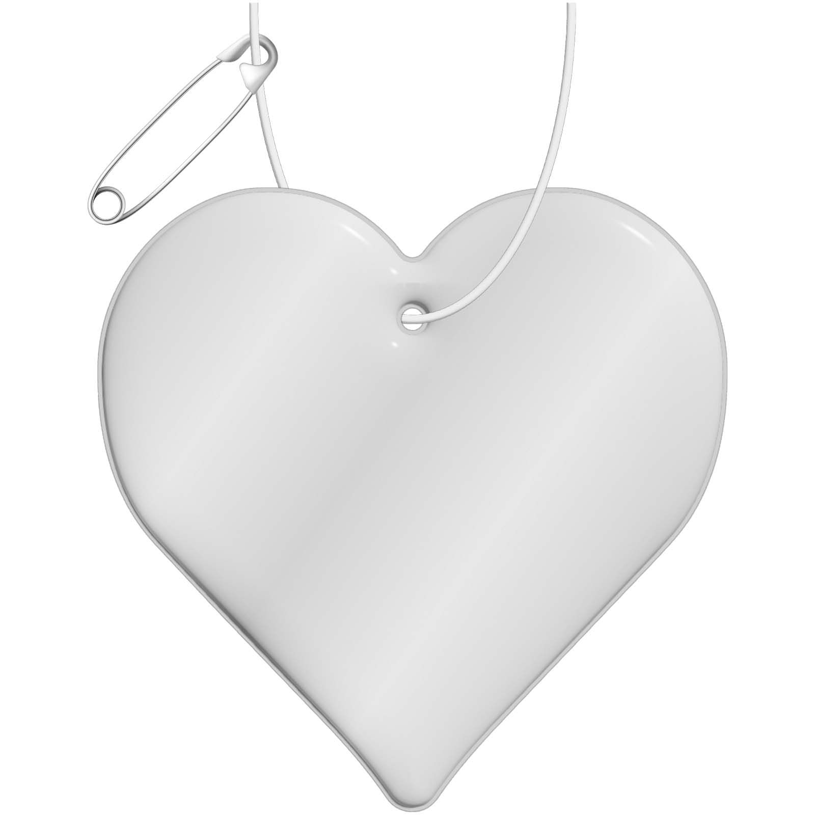 Alfa Plus RFX™ H-16 heart-shaped lightweight reflective PVC hanger
