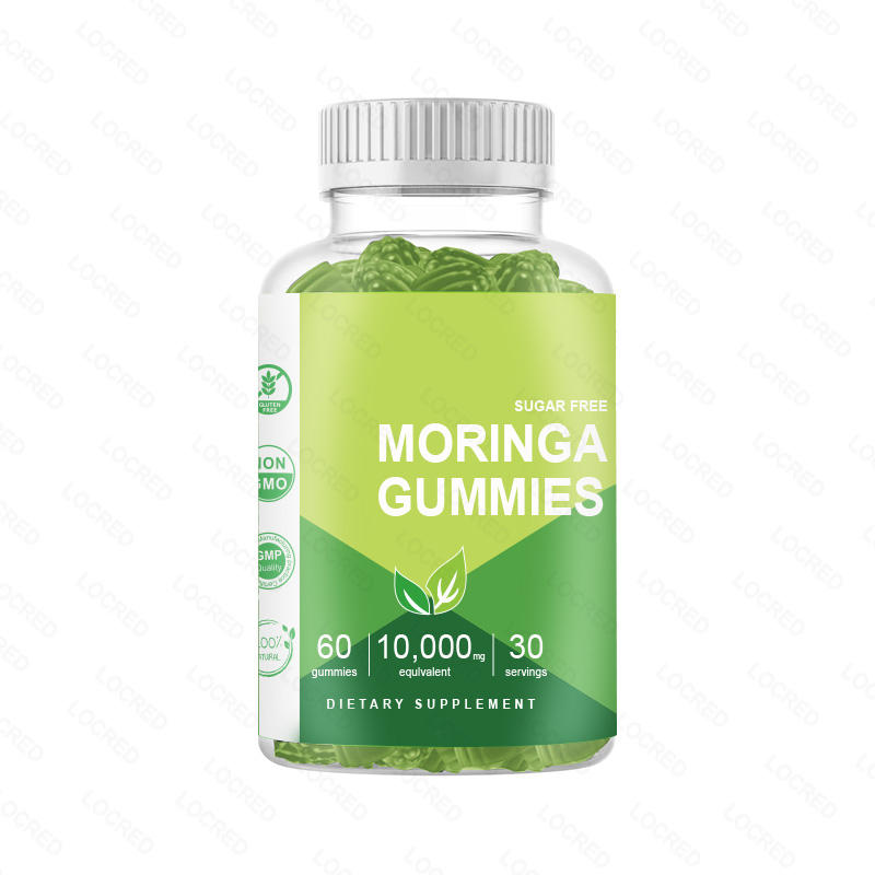 Wholesale OEM Sugar Free Moringa Gummies Natural Moringa Leaf Extract Support Heart Healthy Energy Levels