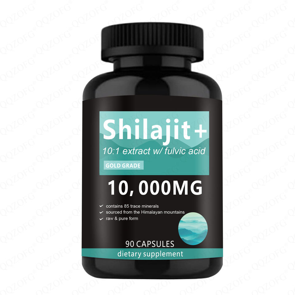 Wholesale Shilajit Capsules Pure Shilajit Extract Complex Pills with Natural Humic & Fulvic Acid & Trace Minerals