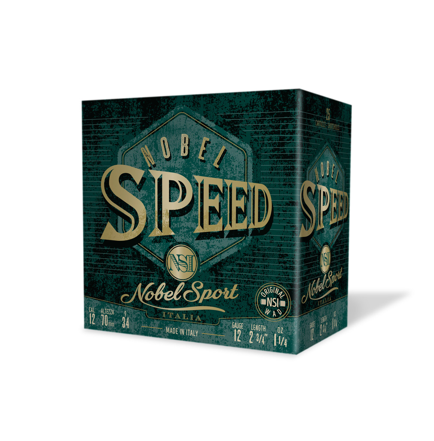 Touris SA CAL.12 N-SPEED 34g HUNTING CARTRIDGES NOBEL SPORT ITALIA