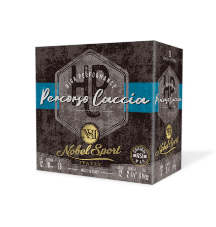 Touris SA CAL.12 PERCORSO CACCIA 36g HUNTING CARTRIDGES NOBEL SPORT ITALIA